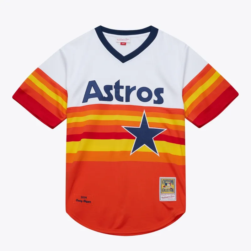 Men's Mitchell & Ness MLB Alternate Jersey Astros 2004 Craig Biggio made by Mitchell & Ness