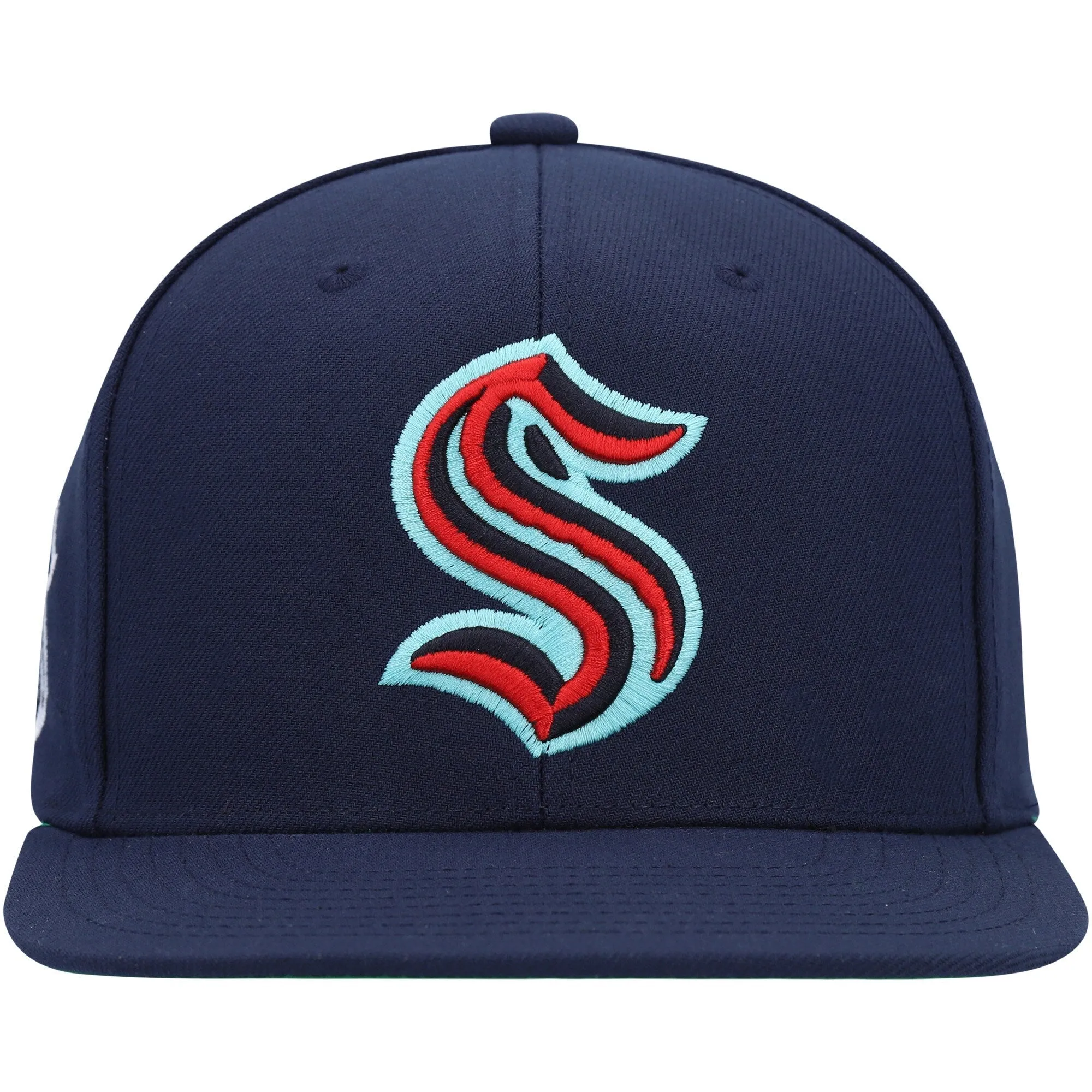 Men's Mitchell & Ness Nhl Alternate Flip Snapback Kraken - Navy sold by Zulily product image thumbnail 2