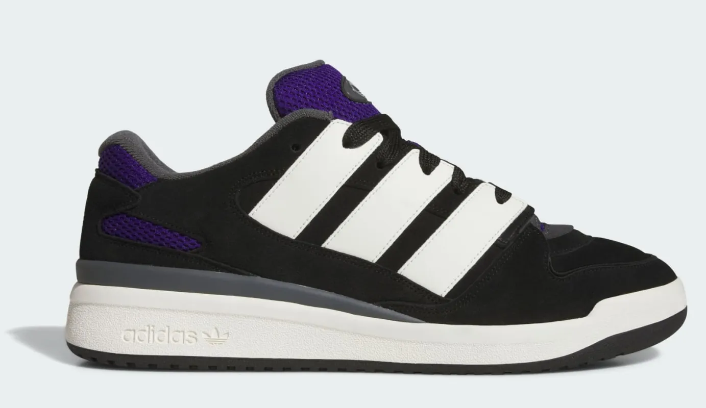 Men's adidas Forum2000 'Black White Collegiate Purple Gum' sold by Zulily