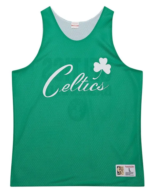 Men's Mitchell & Ness Reversible Mesh Practice Tank Vintage Logo Celtics sold by Zulily
