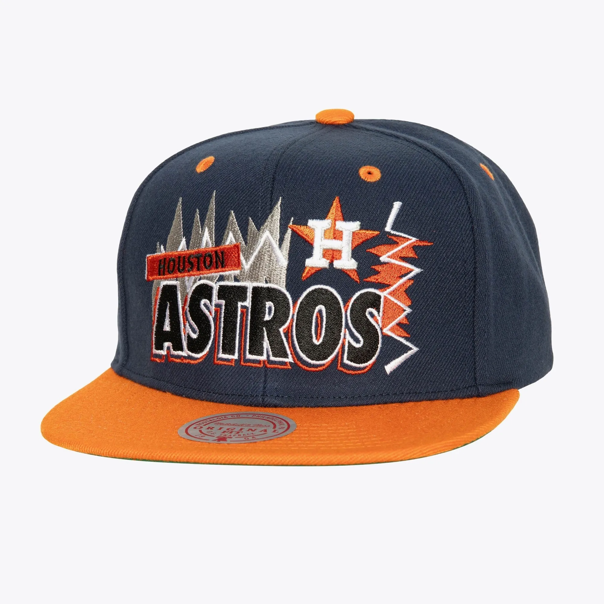 Men's Mitchell & Ness MLB Buzz Snapback Astros - Navy sold by Zulily