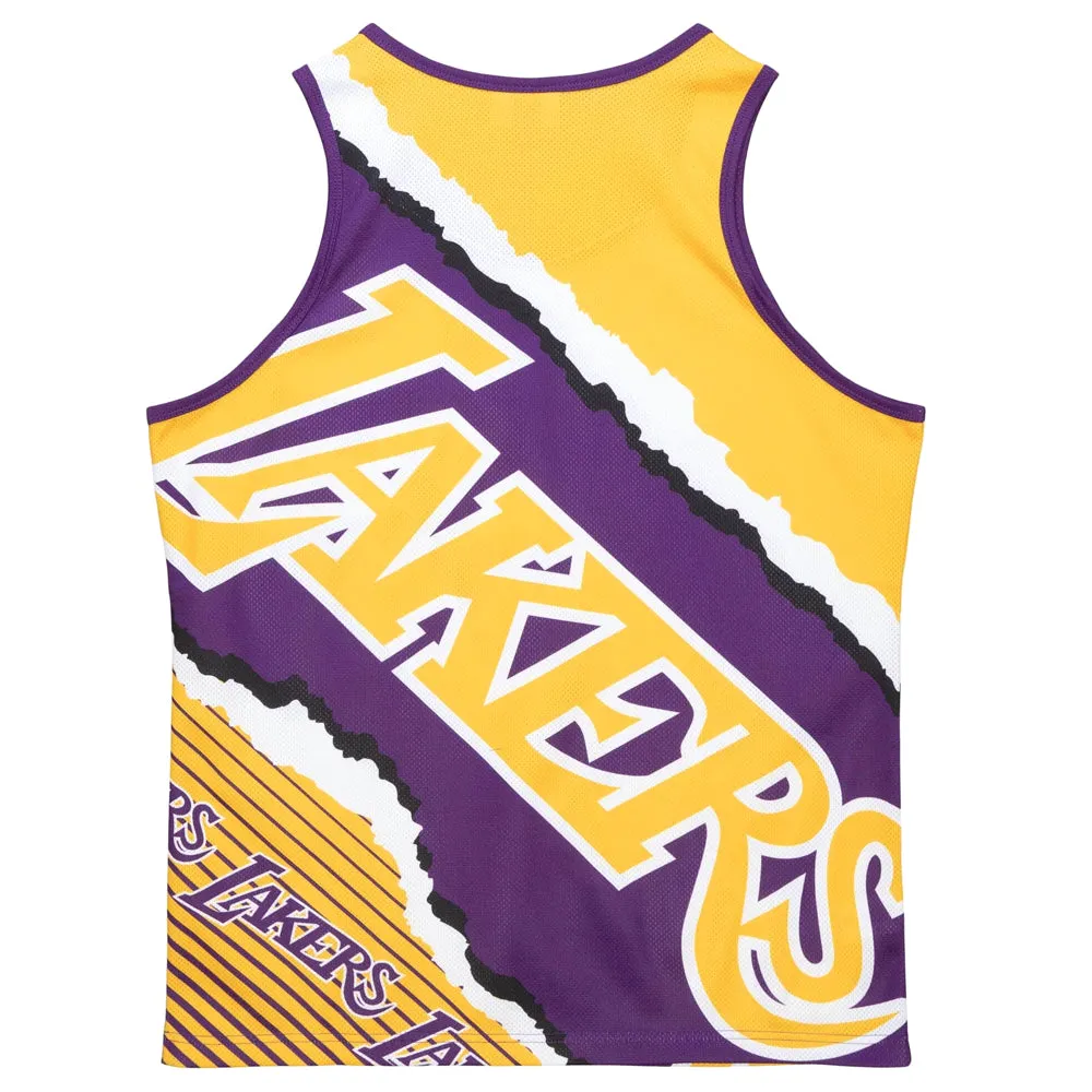 Men's Mitchell & Ness Jumbotron 2.0 Sublimated Tank Lakers sold by Zulily product image thumbnail 2