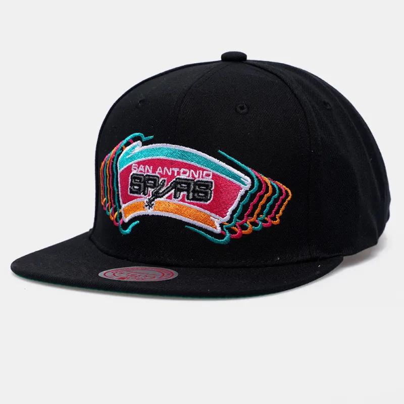 Men's Mitchell & Ness NBA Team Vibes Snapback Hwc Spurs - Black made by Mitchell & Ness