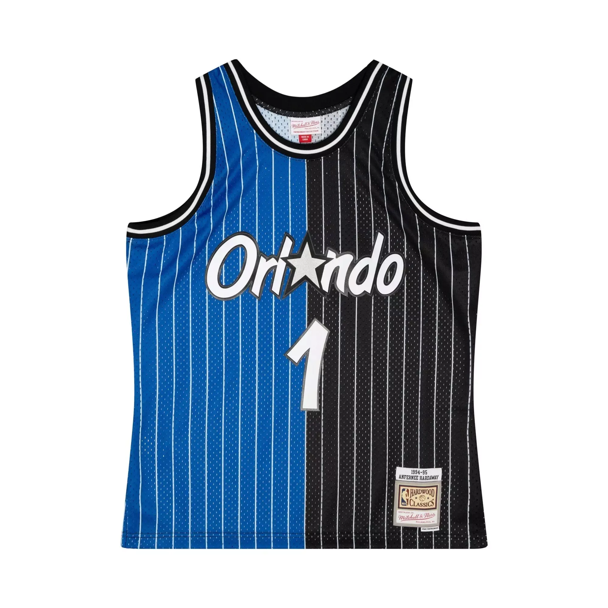 Mitchell & Ness NBA Split Swingman Jersey Orlando Magic 1994 Anfernee Hardaway sold by Zulily