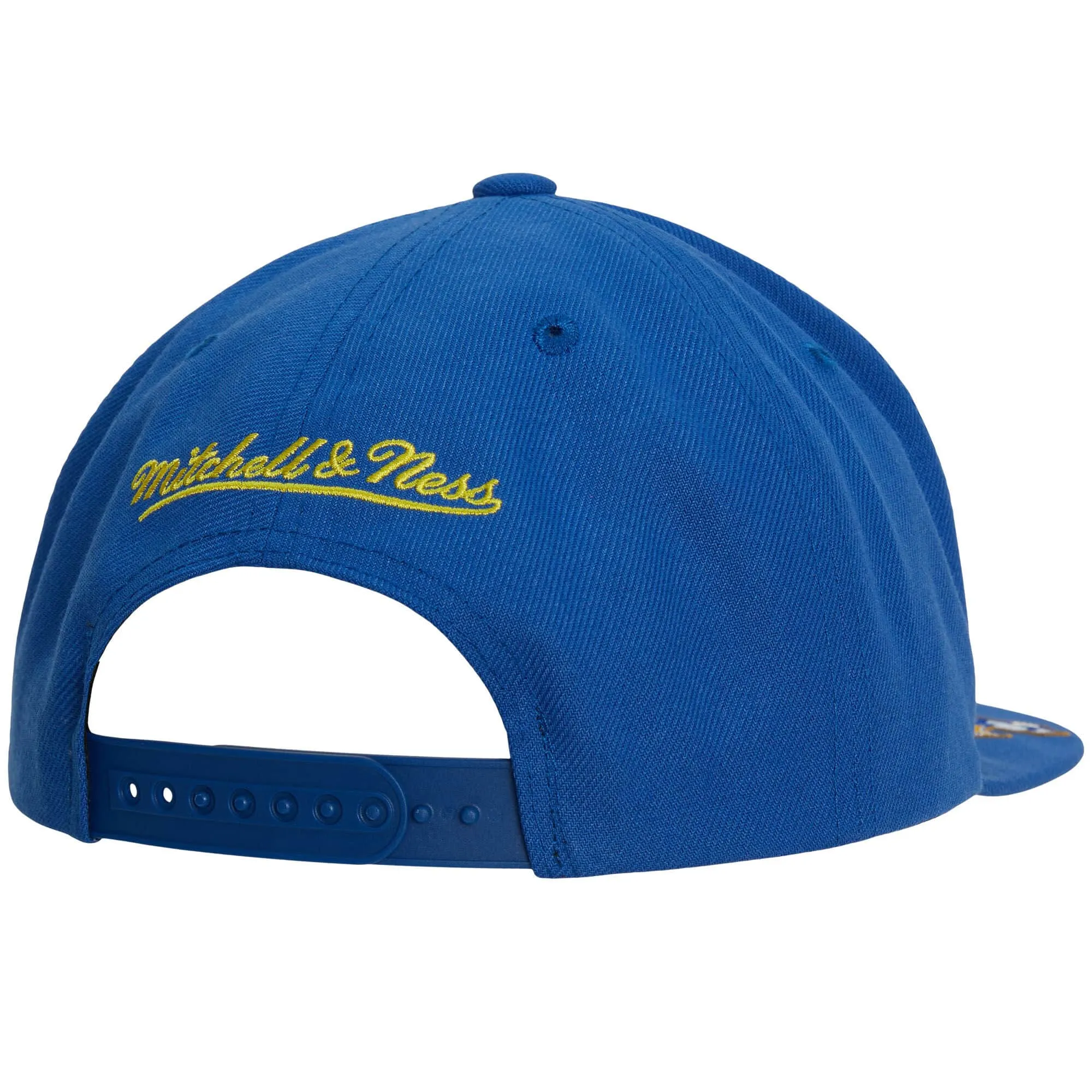 Men's Mitchell & Ness NBA Front Face Snapback Hwc Warriors - Blue sold by Zulily product image thumbnail 2