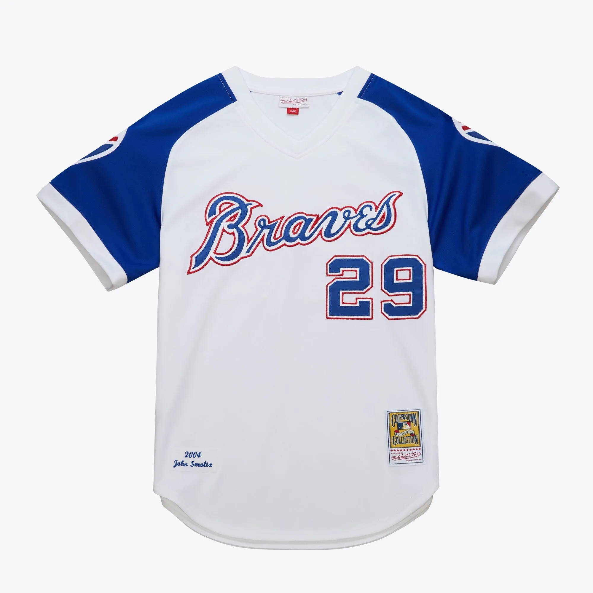Men's Mitchell & Ness MLB Alternate Jersey Braves 2004 John Smoltz sold by Zulily
