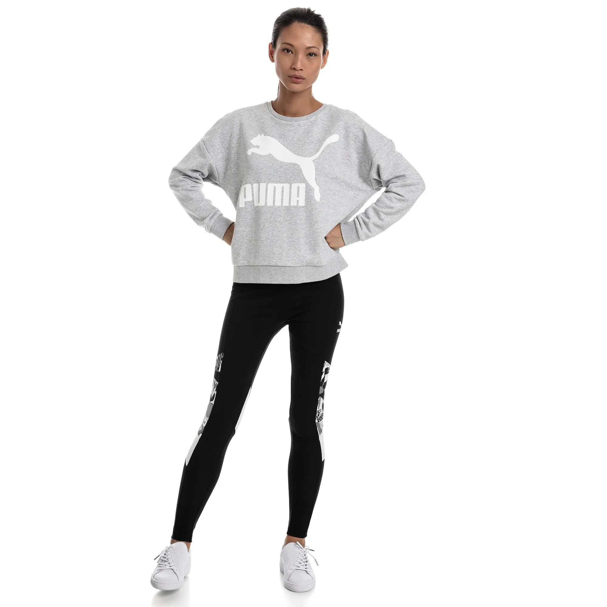 Women's Puma Classics Logo Crew sold by Zulily product image thumbnail 3