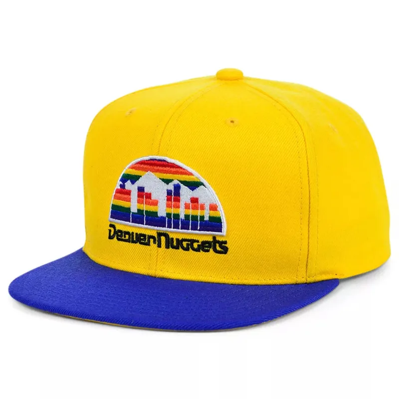 Men's Mitchell & Ness NBA Core Basic Snapback Hwc NUGGets - Gold-Royal sold by Zulily