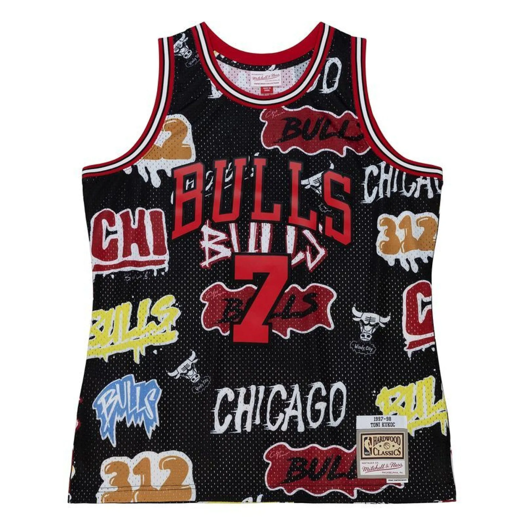 Men's Mitchell & Ness Slap Sticker Swingman Jersey Bulls 1997 Toni Kukoc sold by Zulily product image thumbnail 2