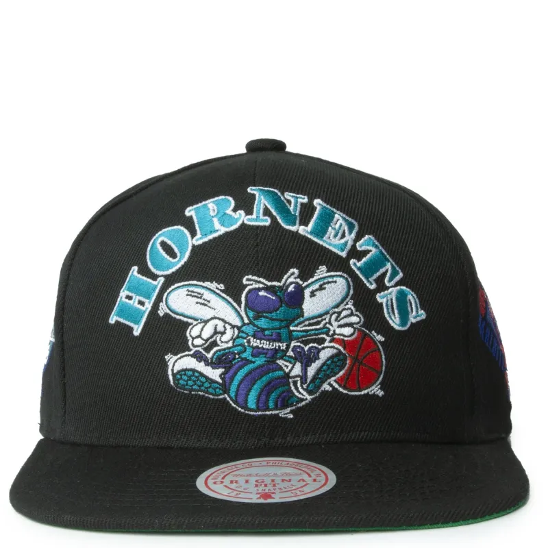 Men's Mitchell & Ness NBA My Squad Snapback Hwc Hornets - Black sold by Zulily