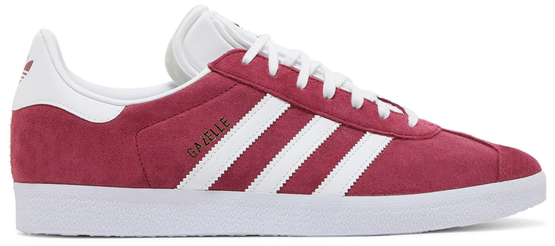 Men's adidas Gazelle 'Collegiate Burgundy White' sold by Zulily