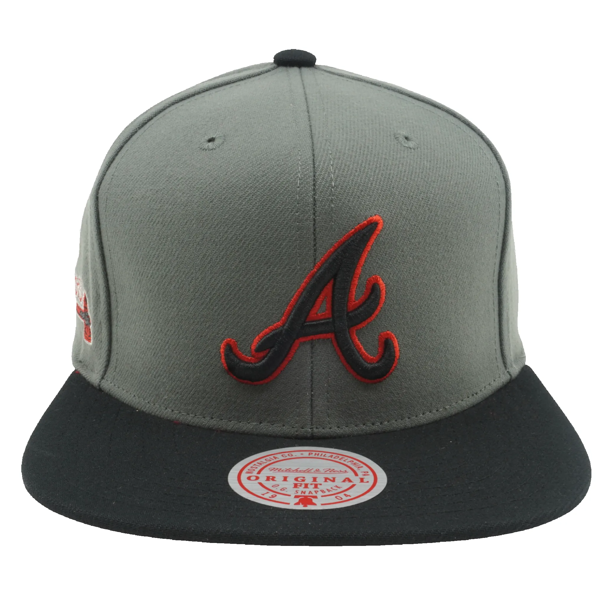 Men's Mitchell & Ness MLB Storm Front Snapback Braves - Grey sold by Zulily product image thumbnail 2