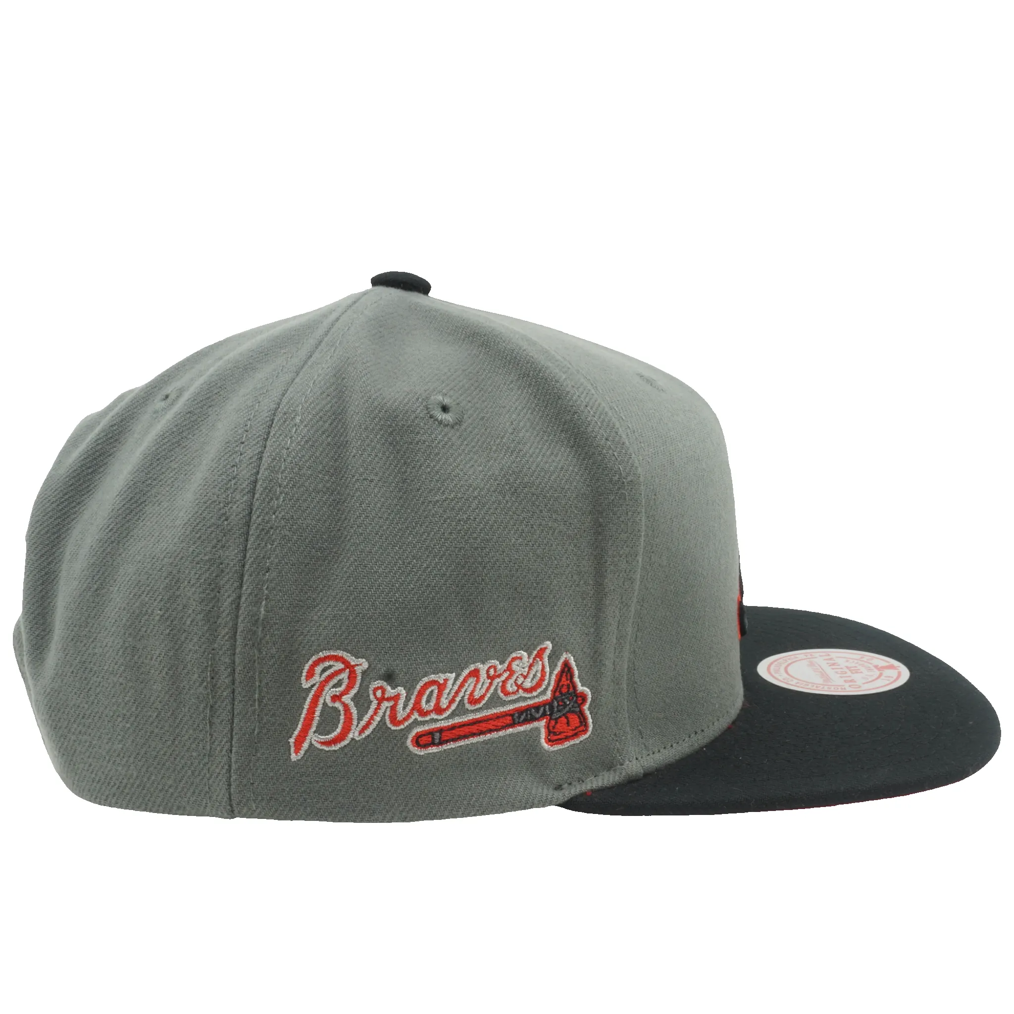 Men's Mitchell & Ness MLB Storm Front Snapback Braves - Grey sold by Zulily product image thumbnail 4