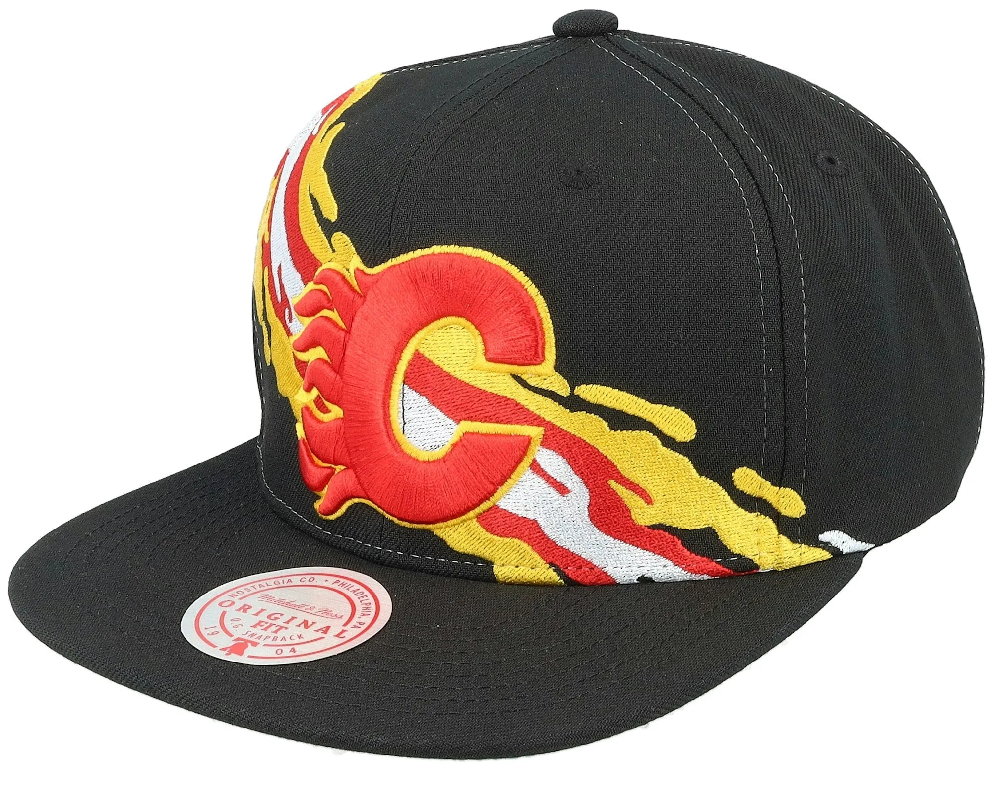 Men's Mitchell & Ness Nhl Vintage Paintbrush Snapback Flames - Black sold by Zulily