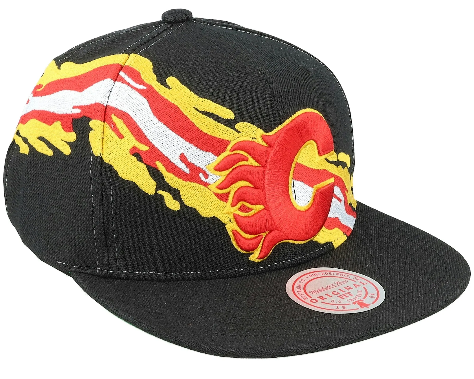 Men's Mitchell & Ness Nhl Vintage Paintbrush Snapback Flames - Black sold by Zulily product image thumbnail 2
