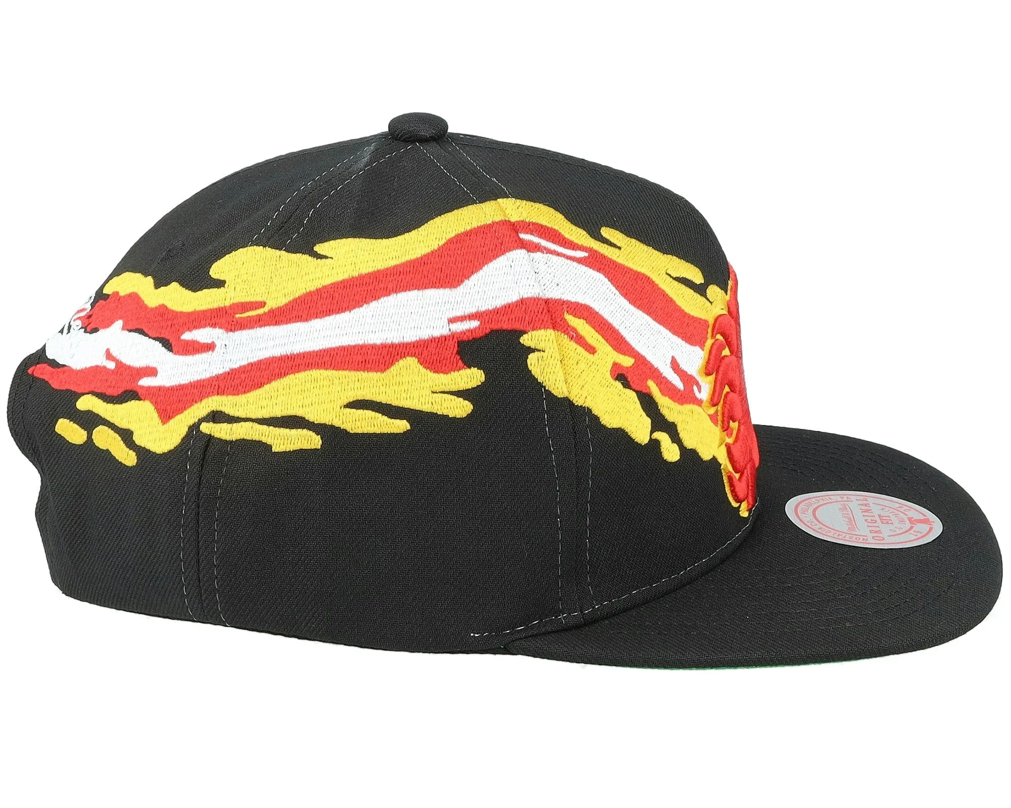 Men's Mitchell & Ness Nhl Vintage Paintbrush Snapback Flames - Black sold by Zulily product image thumbnail 3