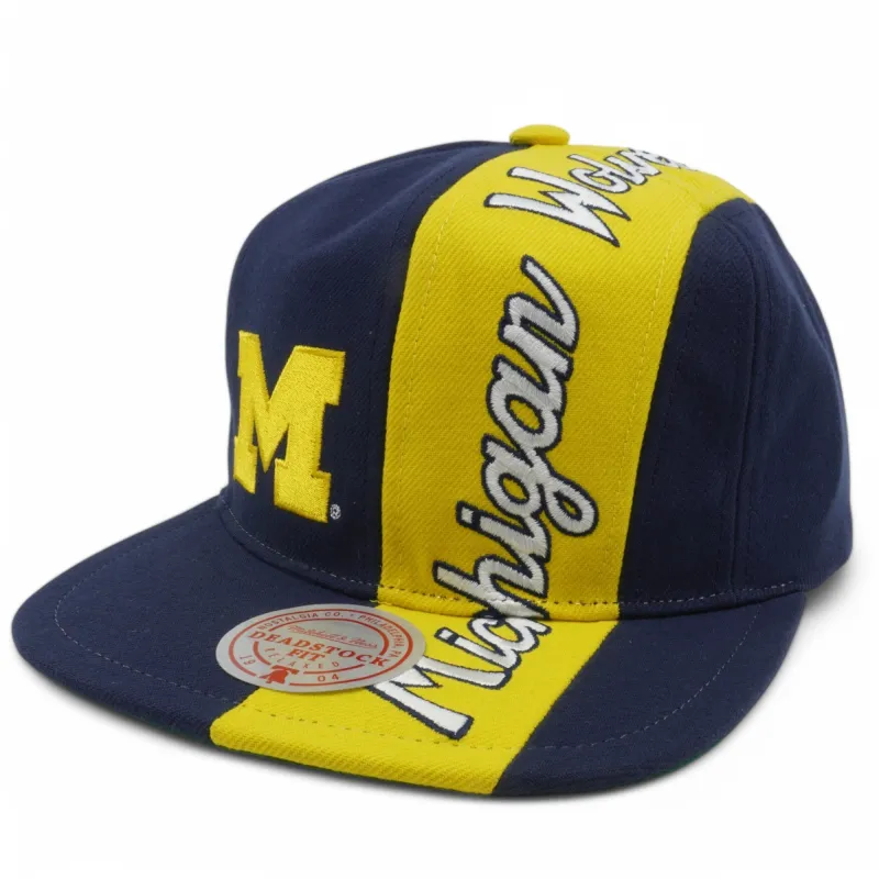 Men's Mitchell & Ness Ncaa Over The Top Snapback Michigan sold by Zulily