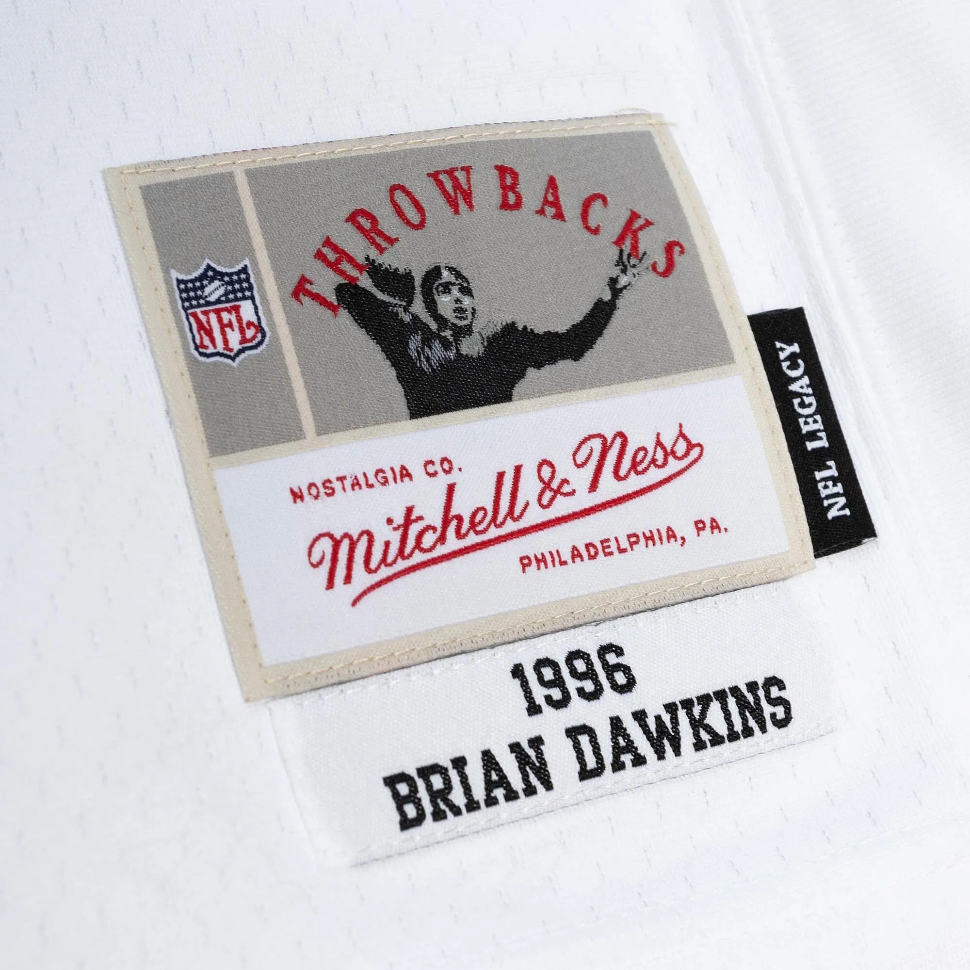 Men's Mitchell & Ness NFL White Jersey Eagles 1996 Brian Dawkins sold by Zulily product image thumbnail 4