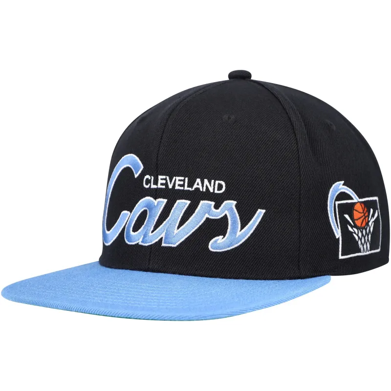 Men's Mitchell & Ness NBA Team Script 2 Snapback Hwc Cavaliers sold by Zulily