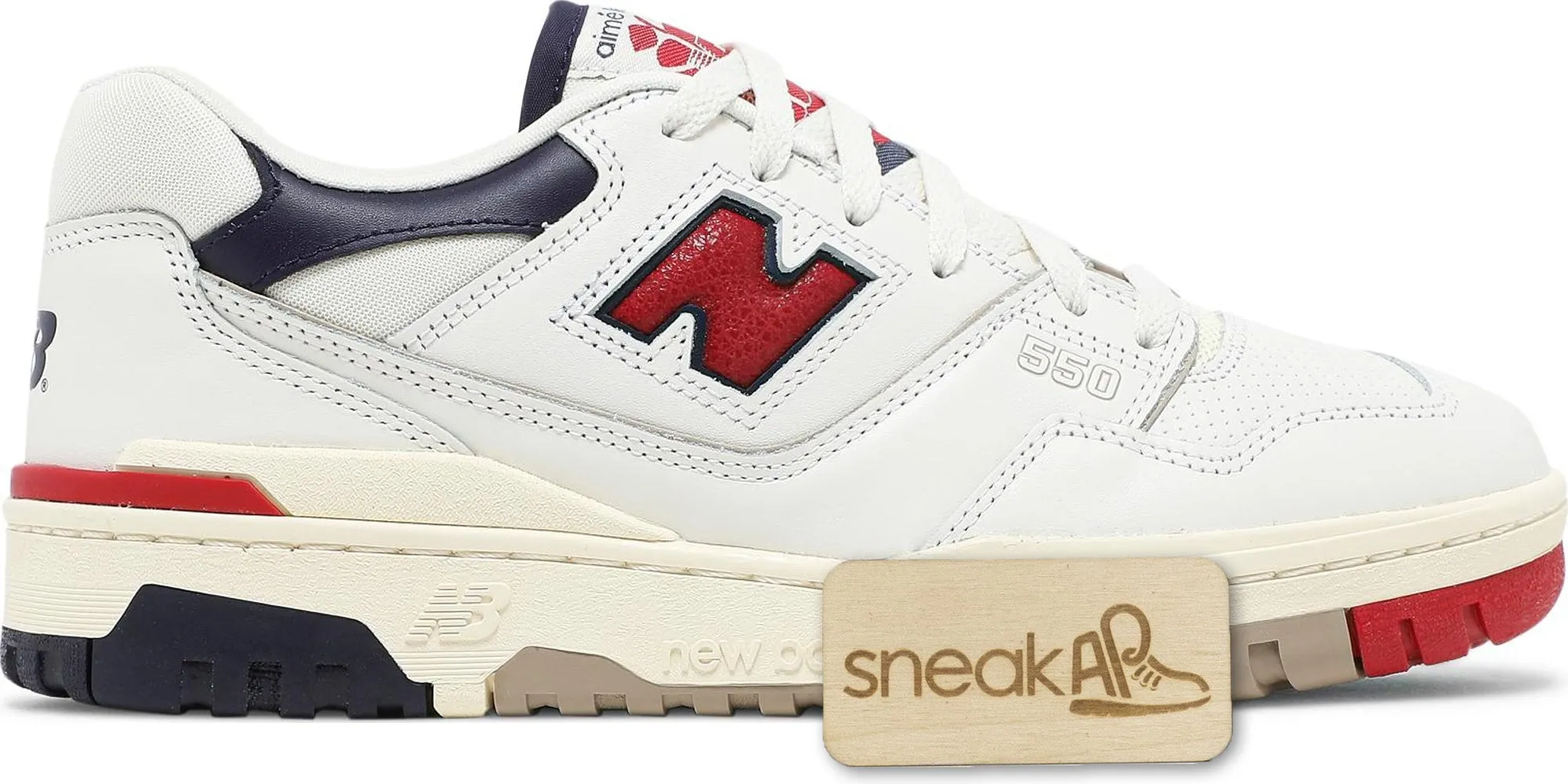 Men's New Balance Bb550 'Aime Leon Dore White Navy Red' sold by Zulily