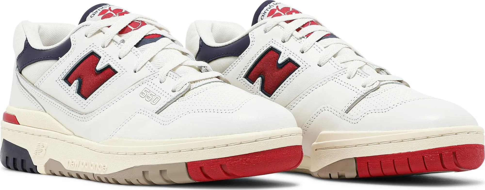 Men's New Balance Bb550 'Aime Leon Dore White Navy Red' sold by Zulily product image thumbnail 2
