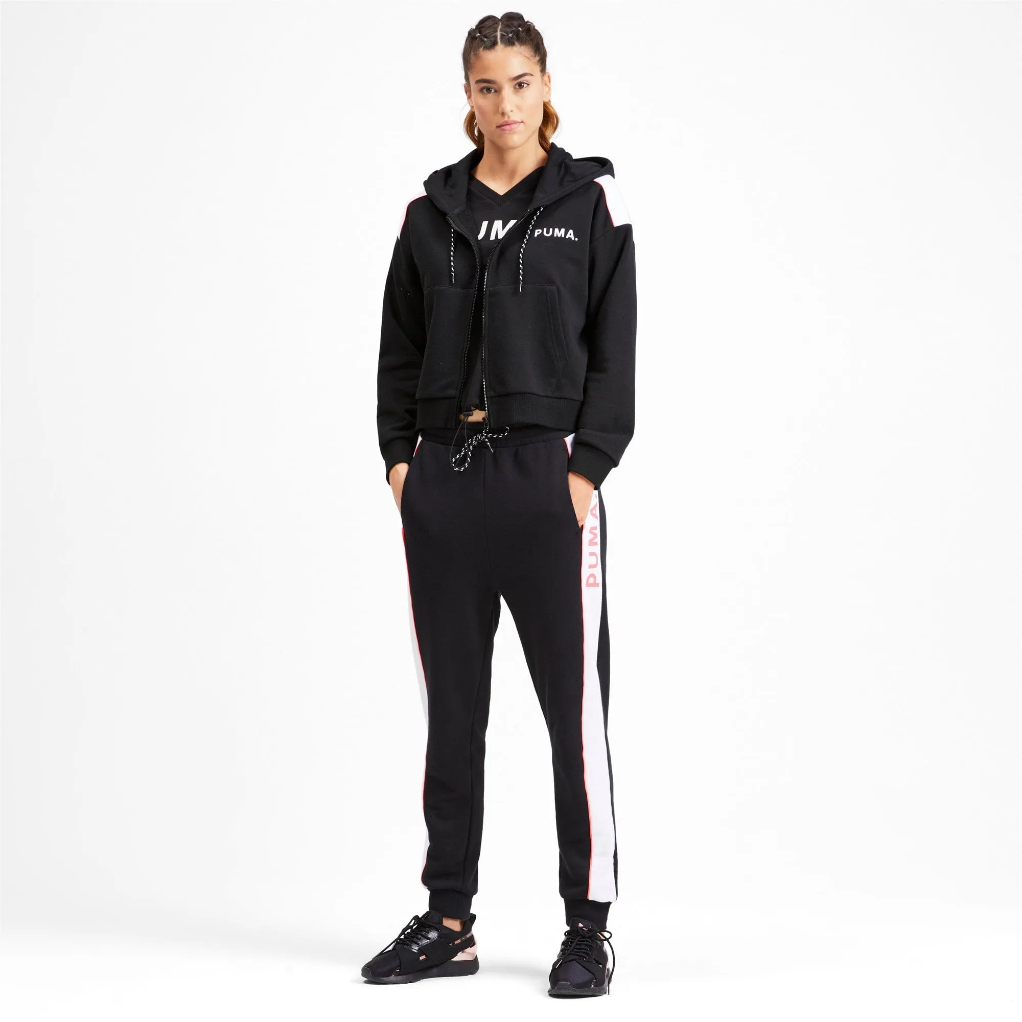 Women's Puma Chase Cropped Full Zip Hoody sold by Zulily product image thumbnail 3