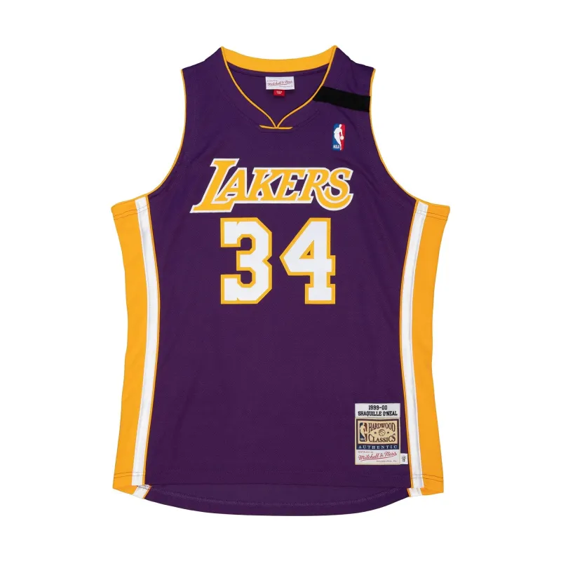 Mitchell & Ness NBA Authentic Jersey La Lakers 1999 Shaquille O'Neal sold by Zulily