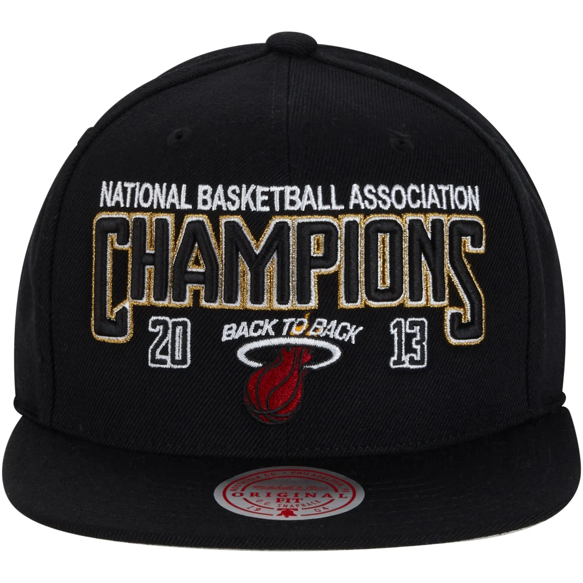 Men's Mitchell & Ness NBA Champs Snapback Hwc Heat - Black sold by Zulily product image thumbnail 2