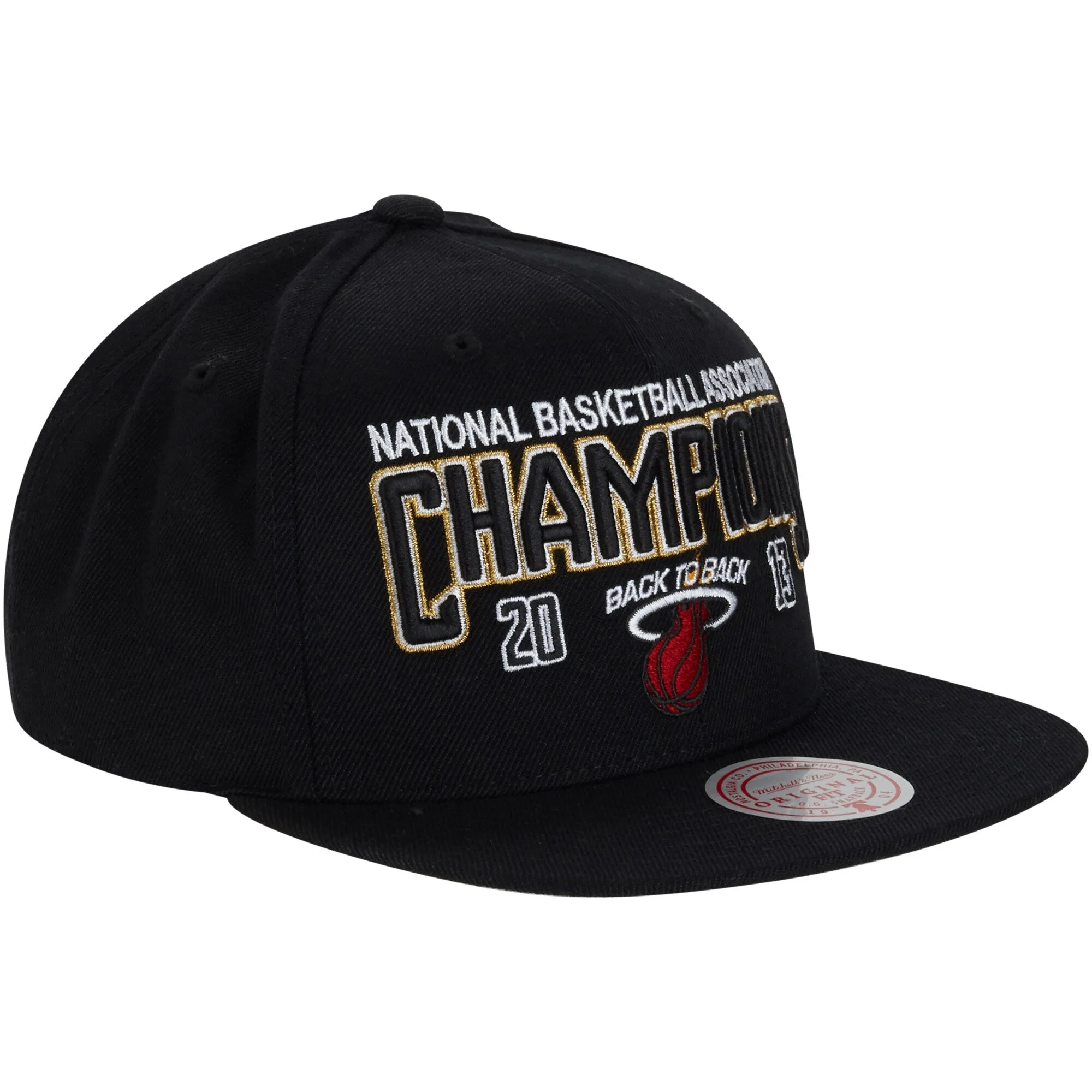 Men's Mitchell & Ness NBA Champs Snapback Hwc Heat - Black sold by Zulily product image thumbnail 3