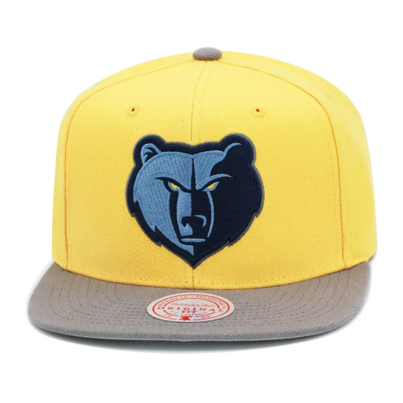 Men's Mitchell & Ness NBA Core Basic Snapback Grizzlies - Gold-Grey made by Mitchell & Ness
