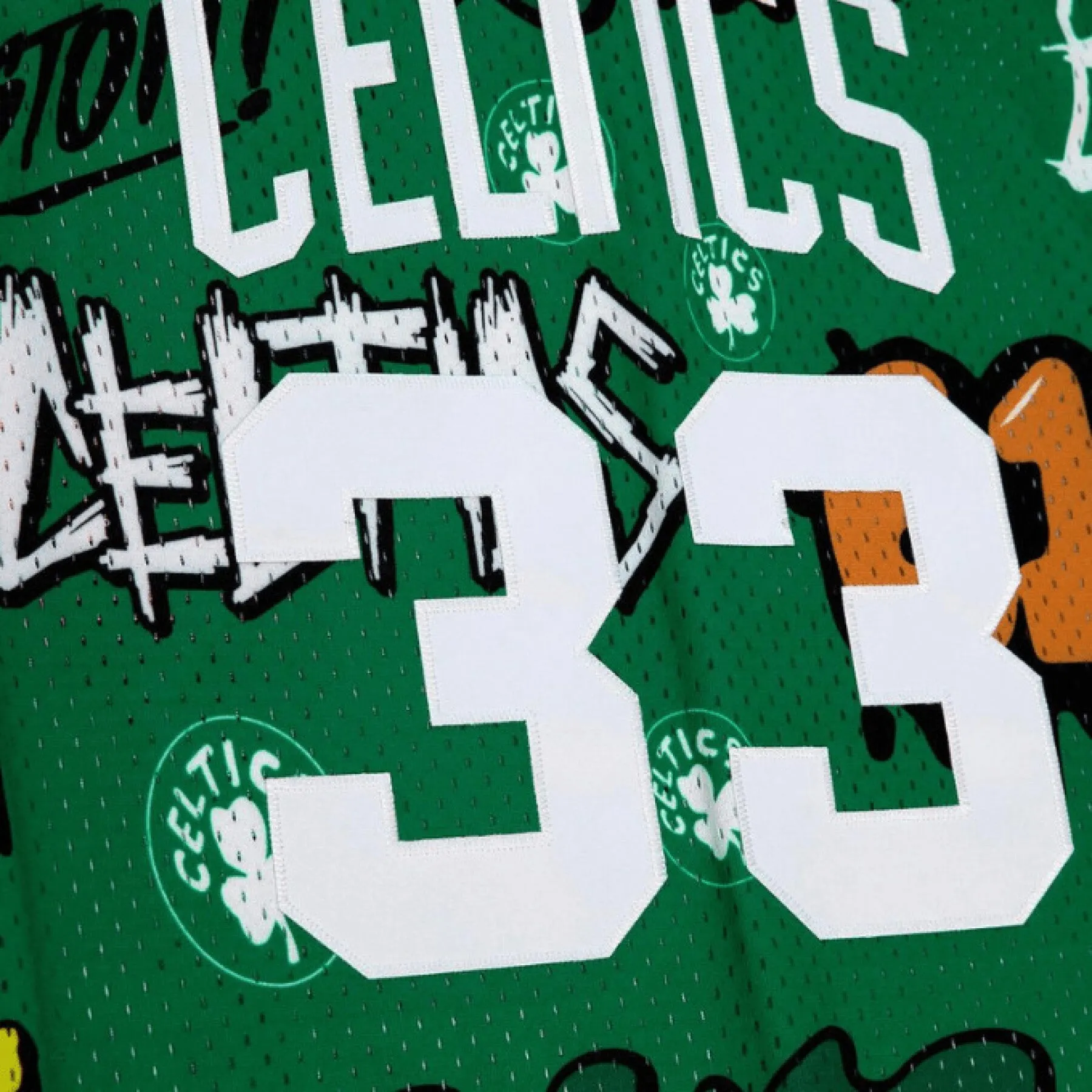 Men's Mitchell & Ness Slap Sticker Swingman Jersey Celtics 1985 Larry Bird sold by Zulily product image thumbnail 2