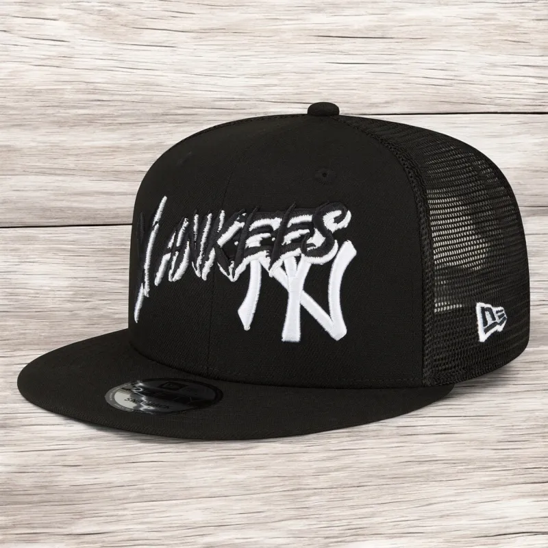 Men's New Era MLB Ny Yankees 950 Truck Snapback - Black sold by Zulily