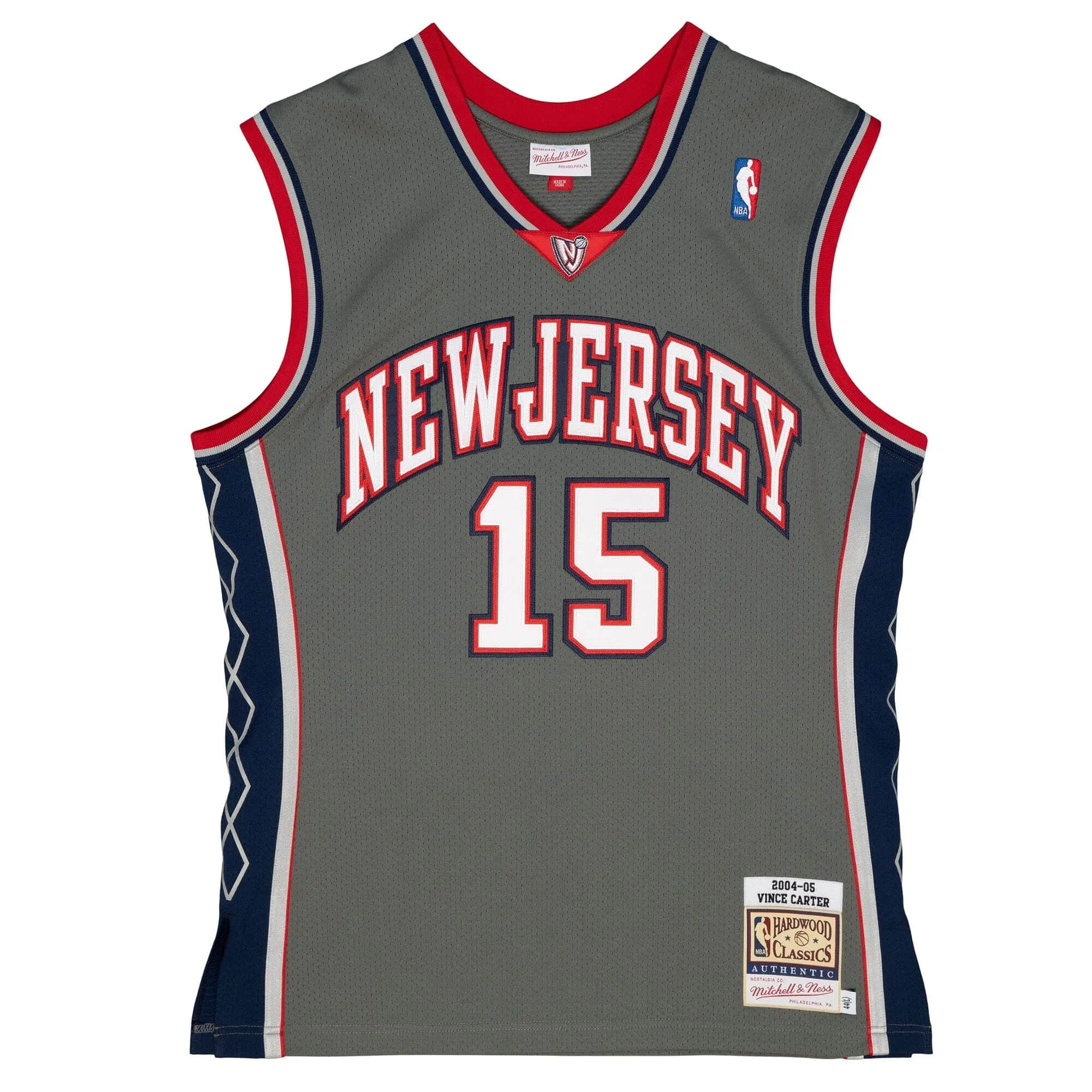 Mitchell & Ness NBA Alt Jersey New Jersey Nets 2004 Vince Carter sold by Zulily
