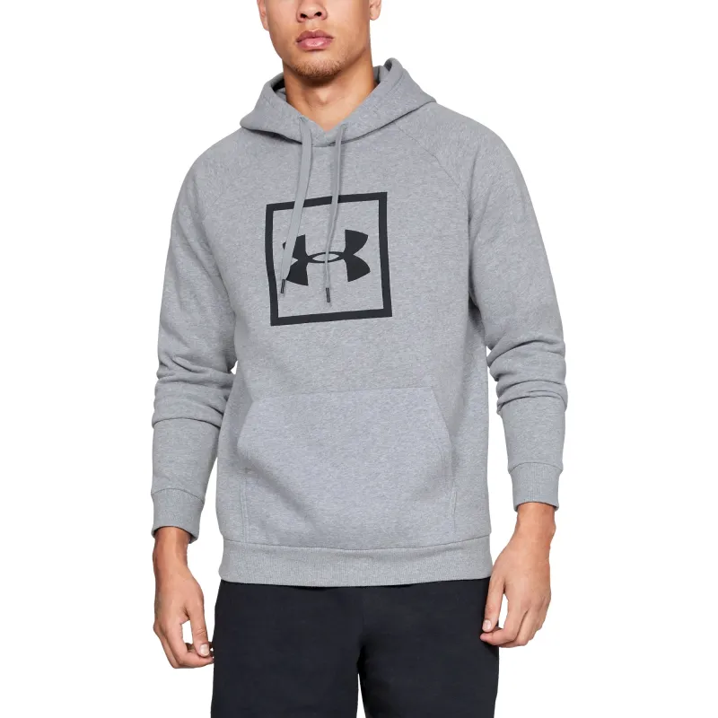 Men's Under Armour Rival Fleece Box Logo Hoodie sold by Zulily