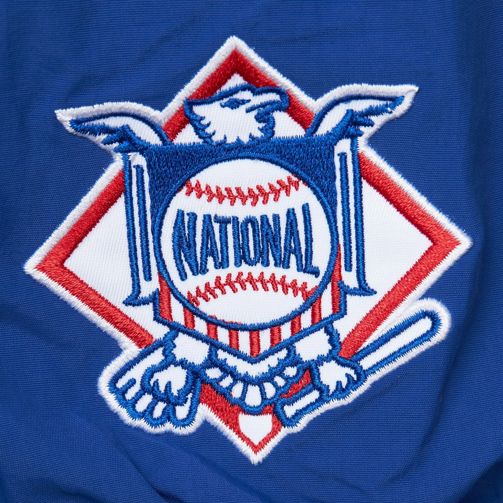 Men's Mitchell & Ness MLB Classic Nylon Pullover Vintage Logo Braves sold by Zulily product image thumbnail 4