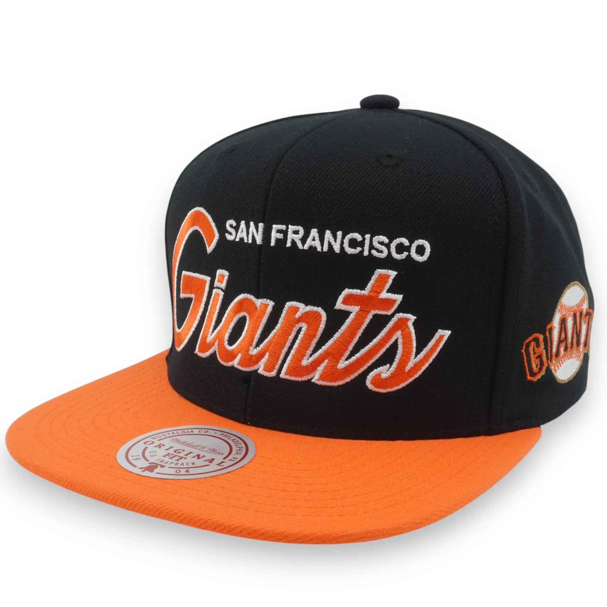 Men's Mitchell & Ness MLB Evergreen Script Snapback Giants sold by Zulily