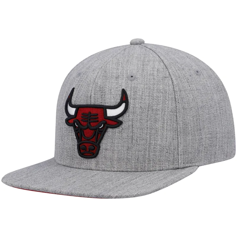 Men's Mitchell & Ness NBA Team Heather 2.0 Snapback Bulls sold by Zulily