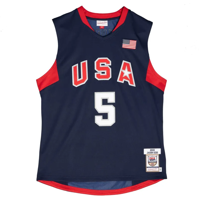 Mitchell & Ness NBA Dark Jersey Usa 2008 Jason Kidd sold by Zulily