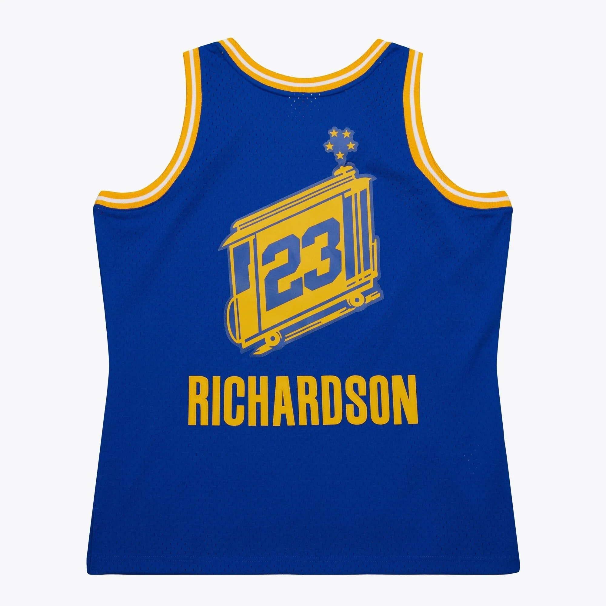 Men's Mitchell & Ness NBA Blue Alternate Jersey Warriors 2004 Jason Richardson sold by Zulily product image thumbnail 2