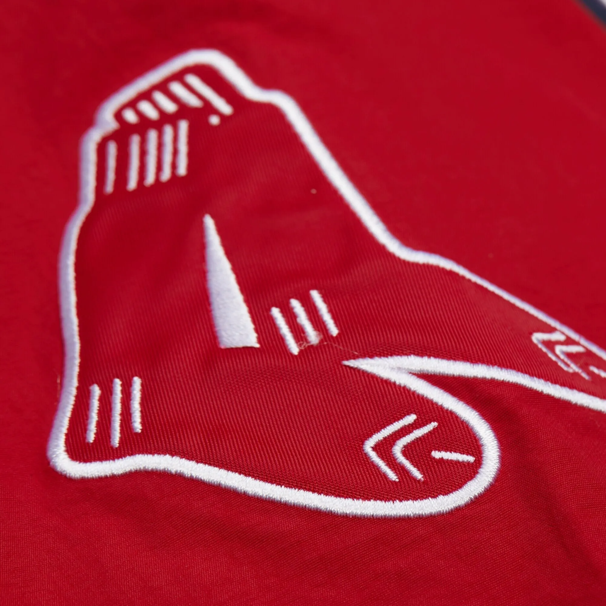Men's Mitchell & Ness MLB Nylon Pullover Jacket Vintage Logo Red Sox sold by Zulily product image thumbnail 4