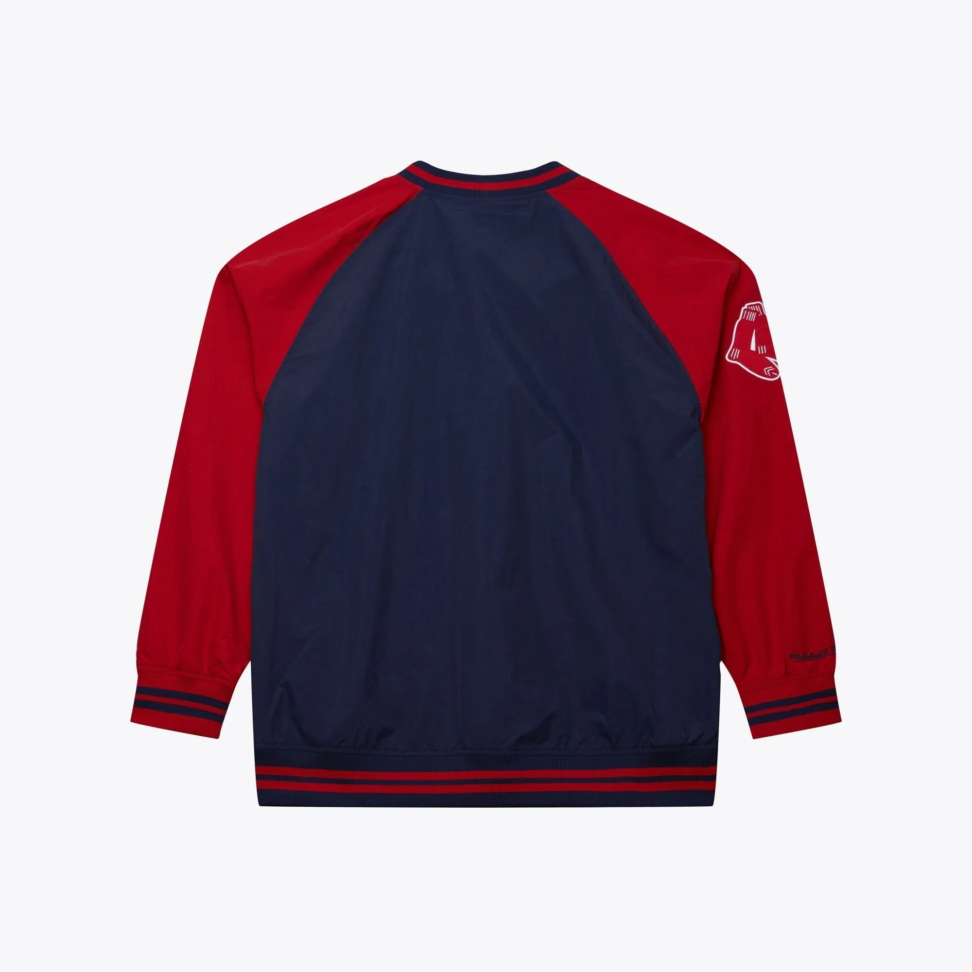 Men's Mitchell & Ness MLB Nylon Pullover Jacket Vintage Logo Red Sox sold by Zulily product image thumbnail 2