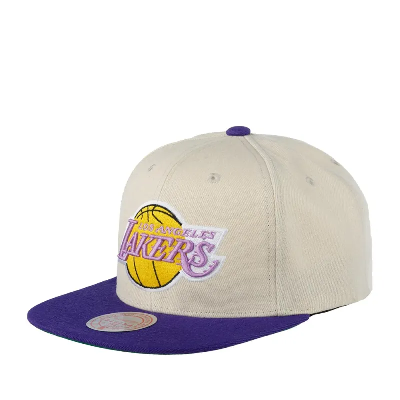 Men's Mitchell & Ness NBA 35Th Side Snapback Hwc Lakers - Off White sold by Zulily