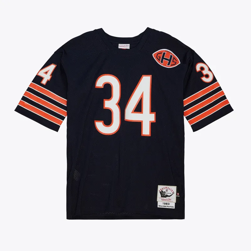 Men's Mitchell & Ness NFL Dark Jersey Bears 1983 Walter Payton sold by Zulily
