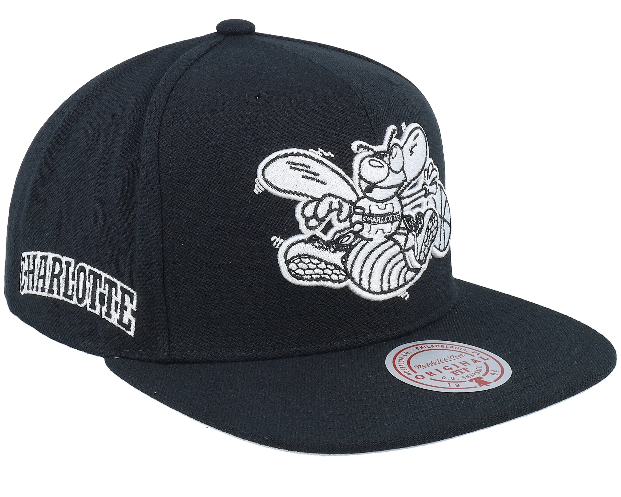 Men's Mitchell & Ness NBA Evergreen Black White Snapback Hwc Hornets sold by Zulily product image thumbnail 2