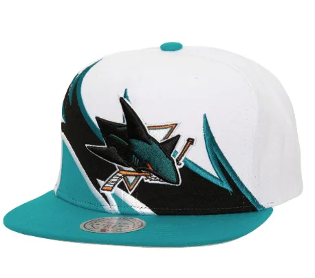 Men's Mitchell & Ness Nhl Waverunner Snapback Sharks sold by Zulily