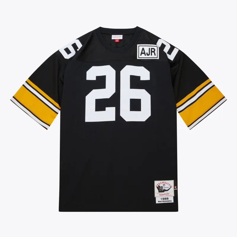 Men's Mitchell & Ness NFL Dark Jersey Steelers 1988 Rod Woodson sold by Zulily