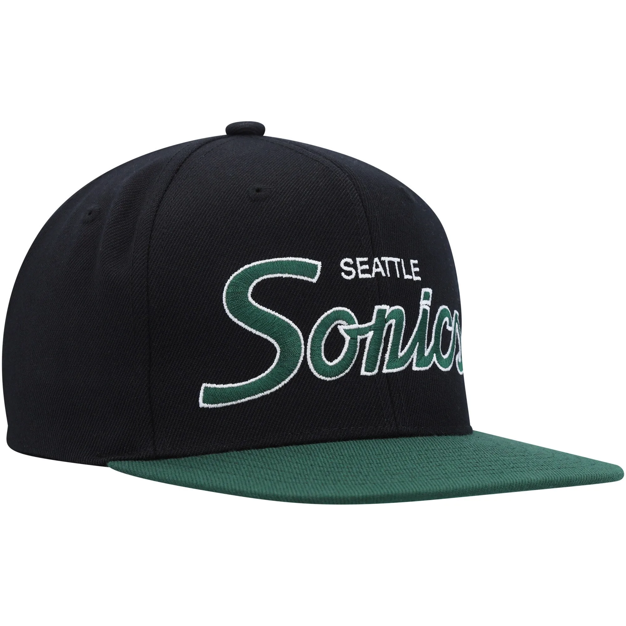 Men's Mitchell & Ness NBA Team Script 2.0 Snapback Hwc Supersonics - Black sold by Zulily product image thumbnail 3