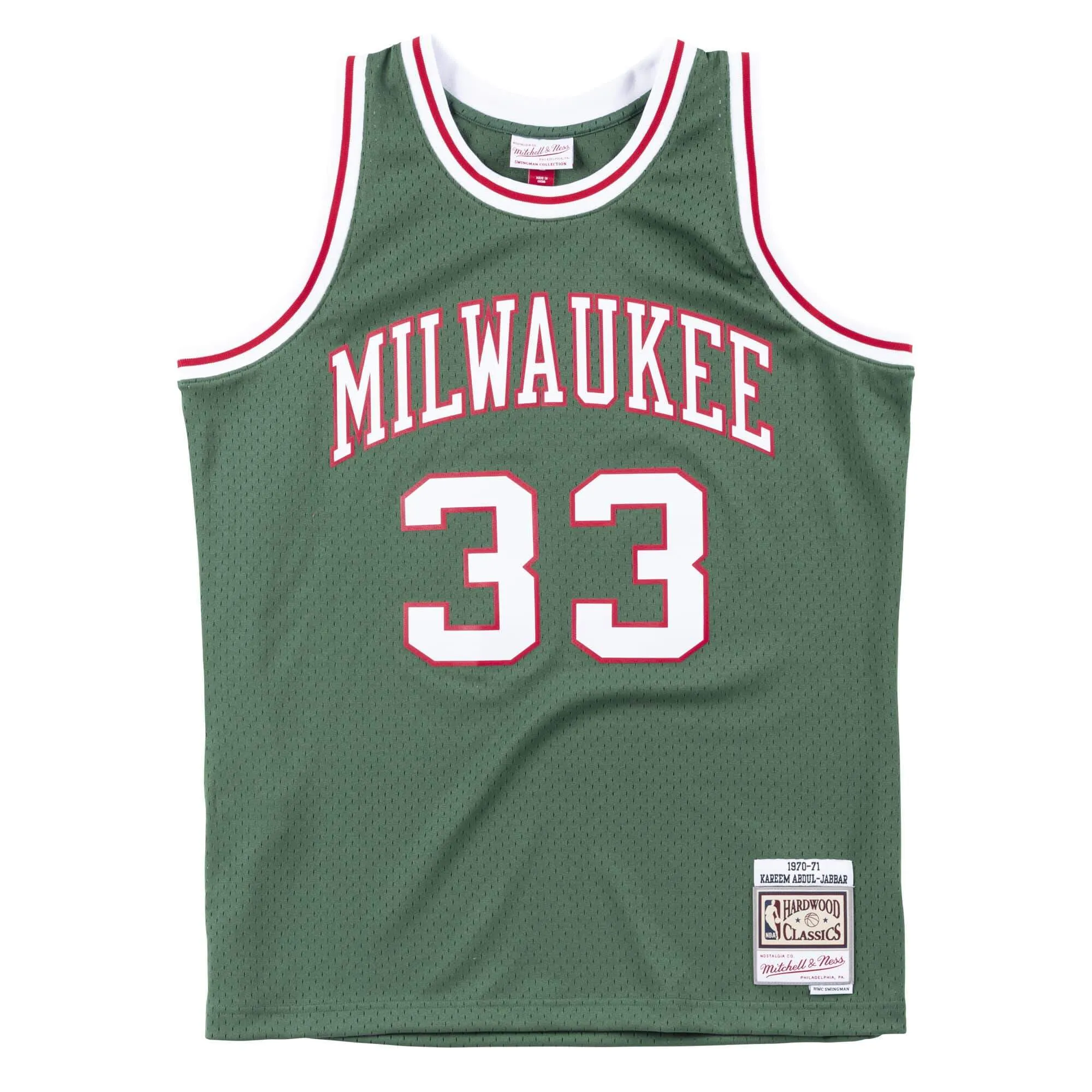 Men's Mitchell & Ness NBA Swingman Jersey Bucks 70 Kareem Abdul-Jabbar sold by Zulily