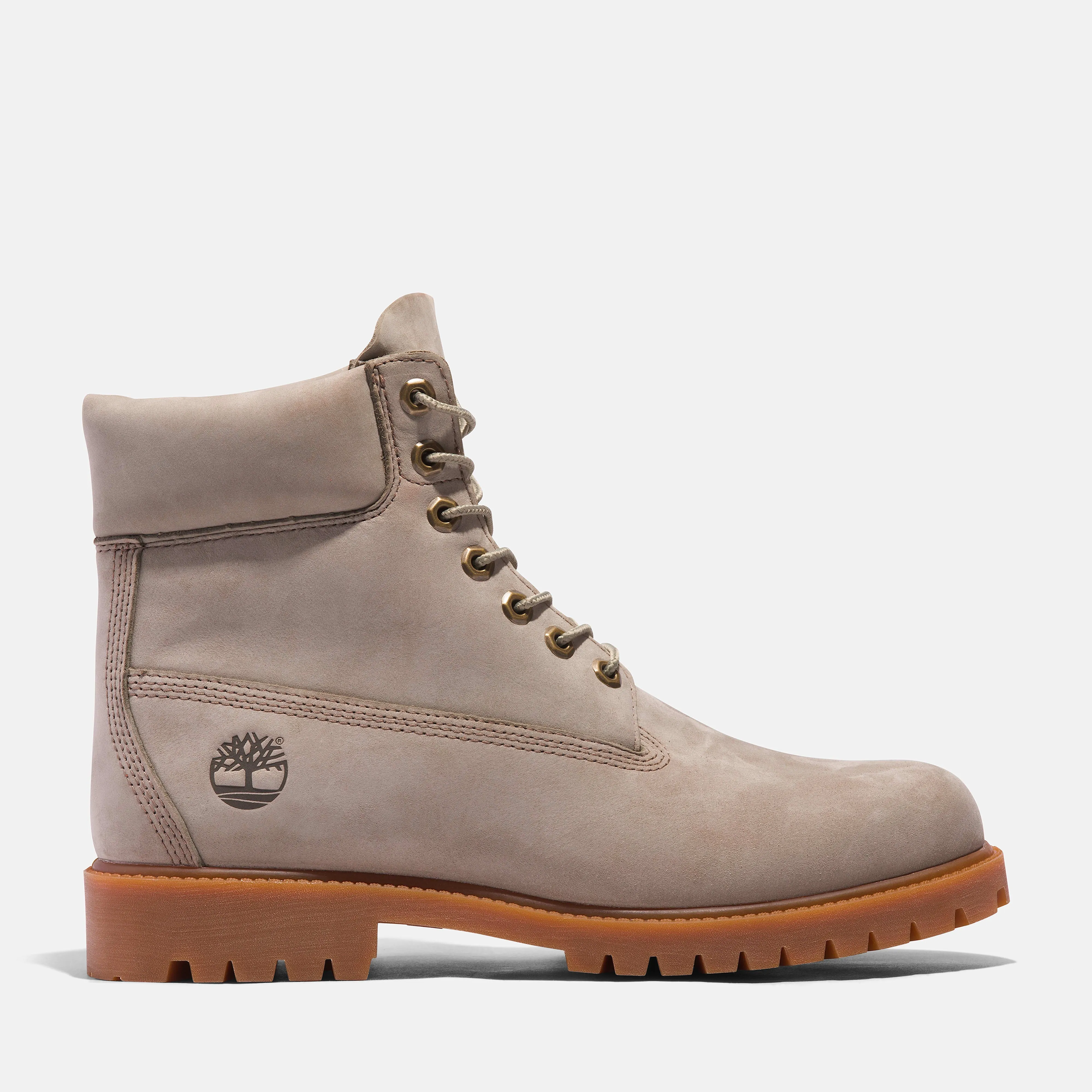 Men's Timberland 6 Inch Premium Boot 'Light Taupe Nubuck' sold by Zulily product image thumbnail 3