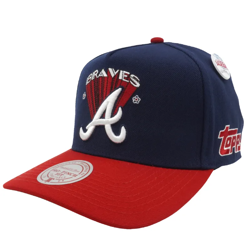 Men's Mitchell & Ness MLB Team Star Pro Snapback Braves - Blue sold by Zulily